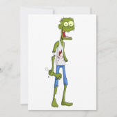 Zombie Feest Uitnodiging – Halloween Kaart (Voorkant)