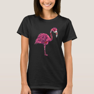 Zombie Flamingo Spooky Creepy Halloween Costume Wo T-shirt