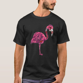 Zombie Flamingo Spooky Creepy Halloween Costume Wo T-shirt