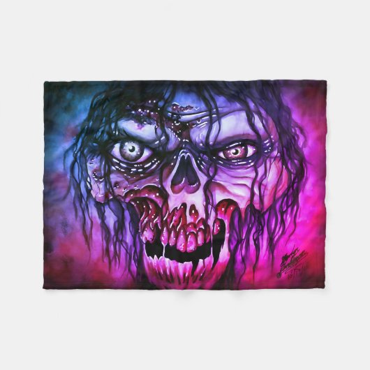 Zombie Fleece Deken (Voorkant (Horizontaal))