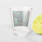 Zombie Flow: Neon Dode Hip Hop Kussen Shot Glas (Achterkant)