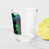 Zombie Flow: Neon Dode Hip Hop Kussen Shot Glas (Rechts)