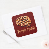 Zombie Food Brains Halloween Labels Haunted House (Envelop)