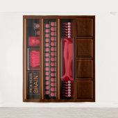 Zombie Food Store Hersenen Ledematen Oogbollen Hal Wandkleed (Voorkant)