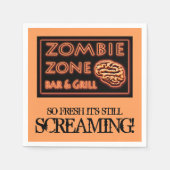Zombie Food, zo vers dat hij nog steeds Halloween  Servetten (Voorkant)
