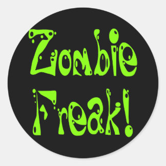 Zombie Freak # 9 Ronde Sticker