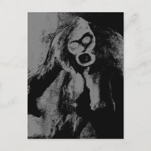 Zombie Freak Briefkaart (Voorkant)