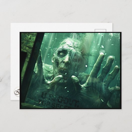 Zombie Fred Briefkaart (Voorkant / Achterkant)