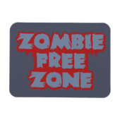 Zombie Free Zone aangepaste magneet (Horizontaal)