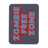 Zombie Free Zone aangepaste magneet (Verticaal)