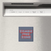 Zombie Free Zone aangepaste magneet (Insitu (Vaatwasser))