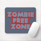 Zombie Free Zone aangepaste mousepad Muismat (Met muis)