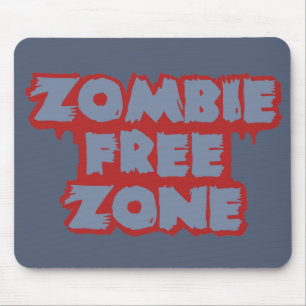 Zombie Free Zone aangepaste mousepad Muismat