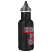 Zombie Free Zone - kies kleur Waterfles (Links)