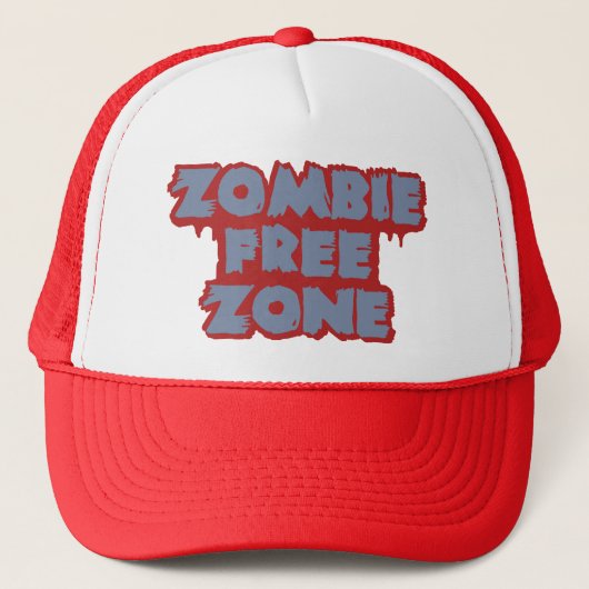 Zombie Free Zone pet - kies kleur (Voorkant)