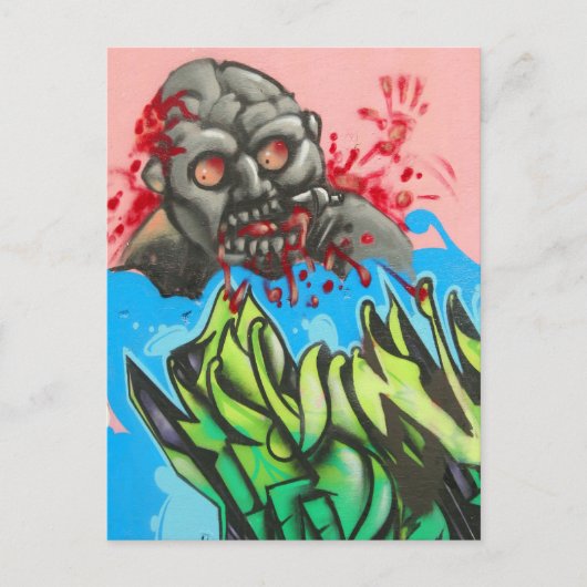 Zombie Fresh! Briefkaart (Voorkant)