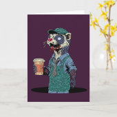 Zombie Fret Barista Kaart (Gele Bloem)