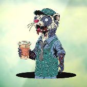 Zombie Fret Barista Raamsticker (Vel 3)