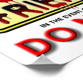 Zombie Friendly Funny Poster (Hoek)