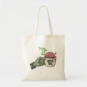 Zombie Fuel Brain Koffie Halloween Grappig Tote Bag (Voorkant)