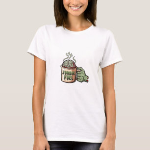 Zombie Fuel Brain Koffie Halloween T-shirt
