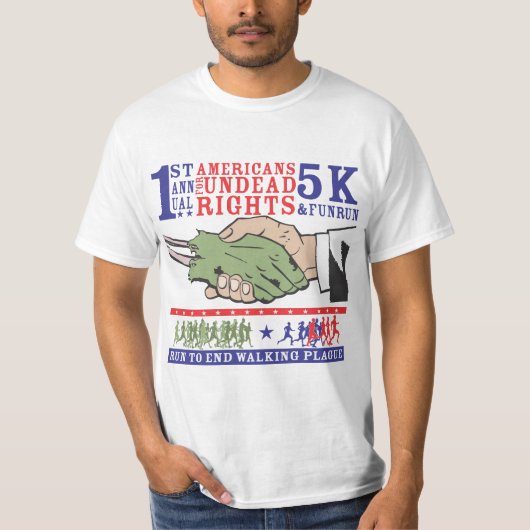 Zombie Fun run Shirt. T-shirt (Voorkant)