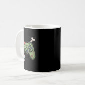 Zombie Gamer Controller Met Oogbal En Halloween G Koffiemok (Voorkant links)