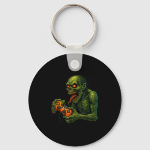 Zombie Gamer Grappige Horror Gamen Halloween Sleutelhanger