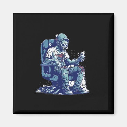 Zombie Gamer Halloween Costume Gaming Video-game C Magneet (Voorkant)