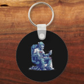 Zombie Gamer Halloween Kostuum Gaming Video-game C Sleutelhanger (Voorkant)