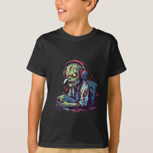 Zombie Gamer Halloween Kostuum Gaming Video-game C T-shirt