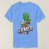 Zombie Gamer Lazy Halloween Costume Cool Videogame T-shirt (Design voorkant)