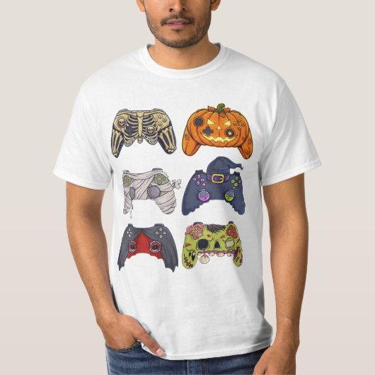 Zombie Gaming Controller Shirt, Spooky Gamer Shirt (Voorkant)