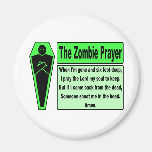 Zombie Gebed 2 Magneet (Voorkant)
