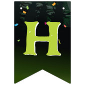 Zombie Gelukkige Verjaardag Jongen Halloween Monst Vlaggetjes (Tweede vlag)