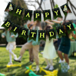 Zombie Gelukkige Verjaardag Jongen Halloween Monst Vlaggetjes