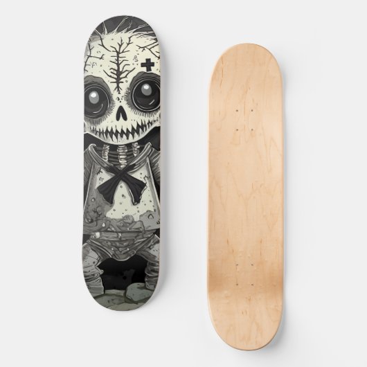 Zombie Geschenk Halloween Horror Kreuz Vodoo Persoonlijk Skateboard (Voorkant)
