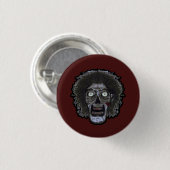 ZOMBIE-gezicht - kleurengezicht Ronde Button 3,2 Cm (Voorkant /achterkant)