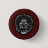 ZOMBIE-gezicht - kleurengezicht Ronde Button 3,2 Cm (Voorkant)