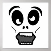 ZOMBIE-GEZICHT POSTER (Voorkant)
