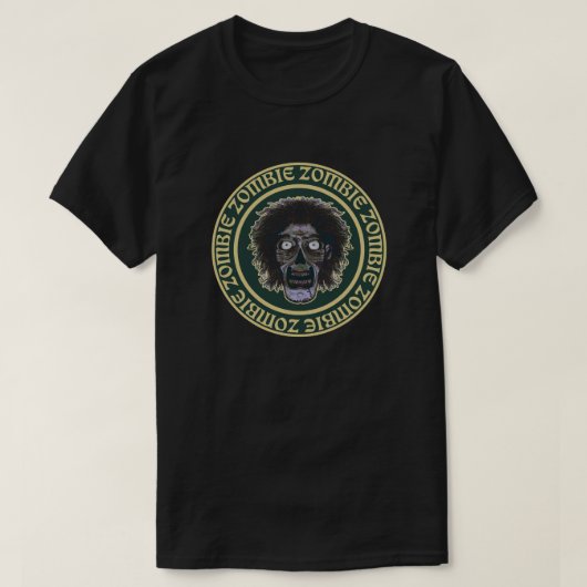 ZOMBIE Gezicht T-shirt (Design voorkant)
