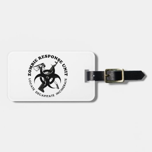 Zombie Gift Response Team Gifts Customize Bagagelabel (Voorkant horizontaal)