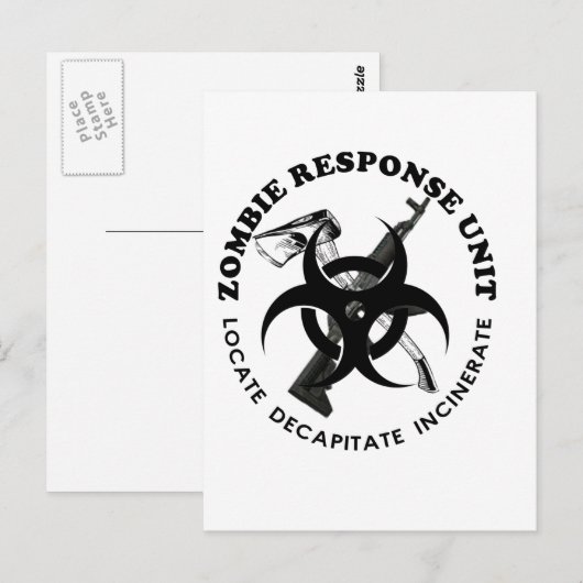 Zombie Gift Response Team Gifts Customize Briefkaart (Voorkant / Achterkant)
