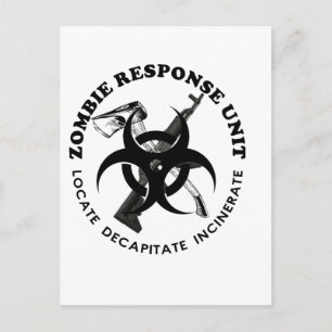 Zombie Gift Response Team Gifts Customize Briefkaart