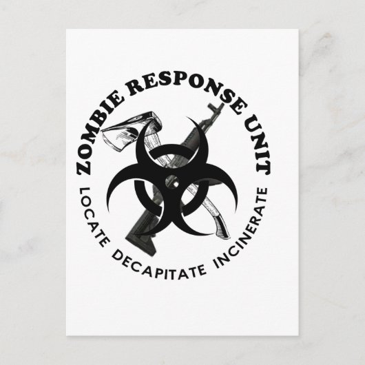 Zombie Gift Response Team Gifts Customize Briefkaart (Voorkant)