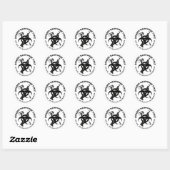 Zombie Gift Response Team Gifts Customize Ronde Sticker (Vel)