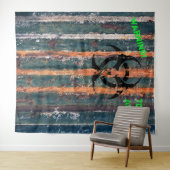 Zombie Giftige Zone Halloween Kostuumfeest Foto Wandkleed (In Situ (horizontaal))