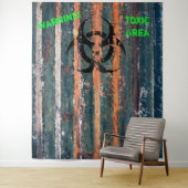 Zombie Gifzone Halloween Kostuumfeest Foto Wandkleed (In situ)