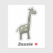Zombie giraffe sticker (Vel)
