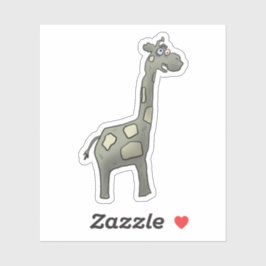 Zombie giraffe sticker